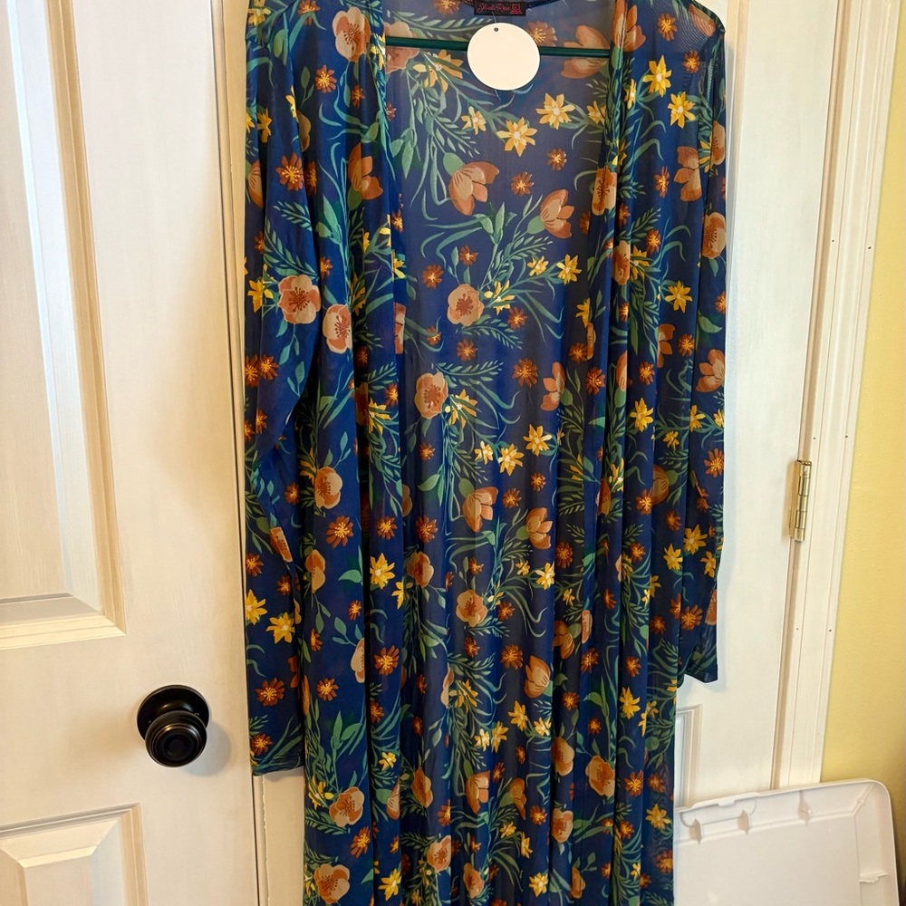 Floral Blue Kimono
